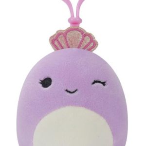 Squishmallows 9cm Clip On Violet Octopus