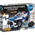 Bygg din egen fjärrstyrda polisbil med Clementoni Galileo Science Construction Challenge - Lär dig mekanik och teknik för barn från 8 år