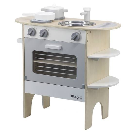 Magni Leksakskök - Handfat, Ugn Och Kokplatta