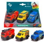 Dickie Toys Micro Räddningsfordon 3-pack