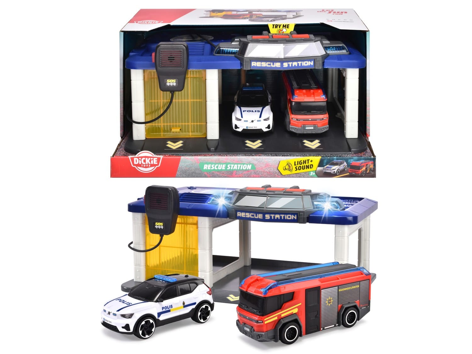 Dickie Toys Räddningsstation med utryckningsfordon SE