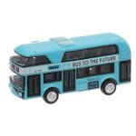 - Die-Cast Dubbeldäckare Buss - Blå 9 cm