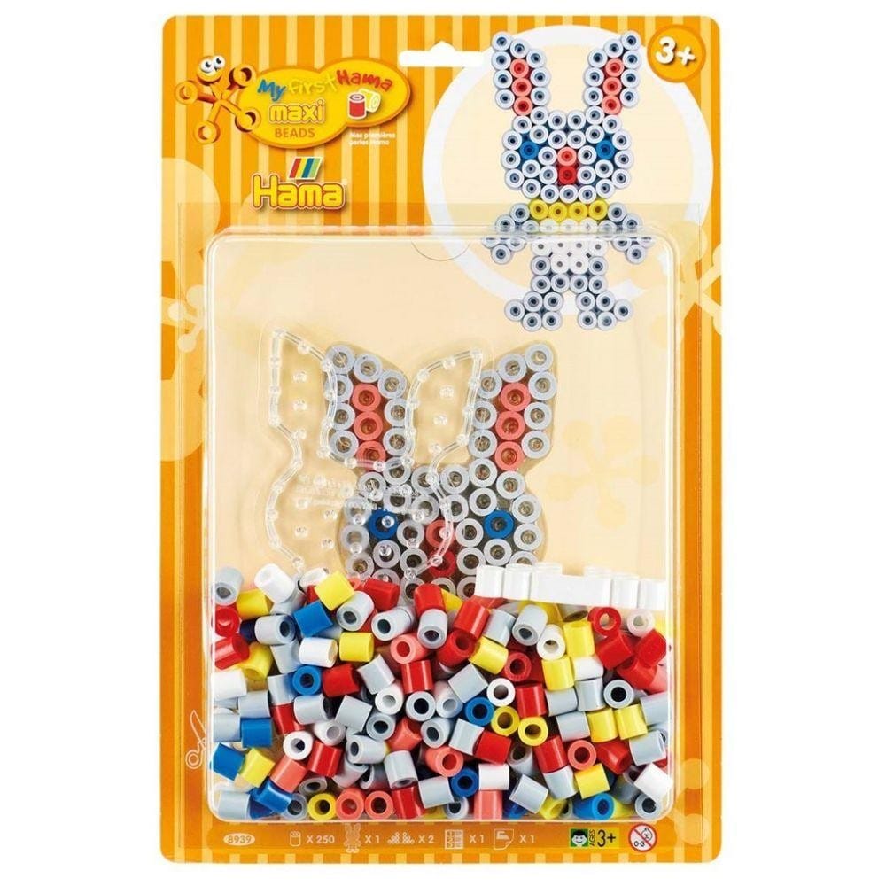 Hama Maxi Pärlor Kit 250st Kanin