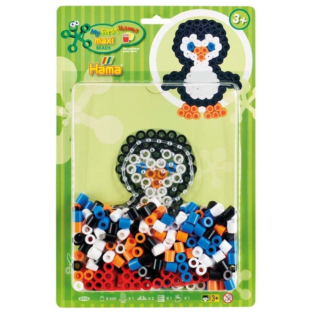 Hama Maxi Pärlor Kit 250st Pingvin
