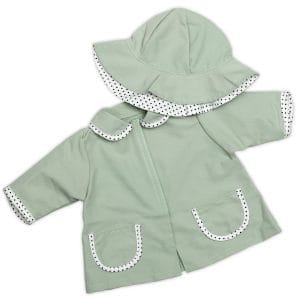 Skrållan dockkläder regnjacka & hatt 45 cm