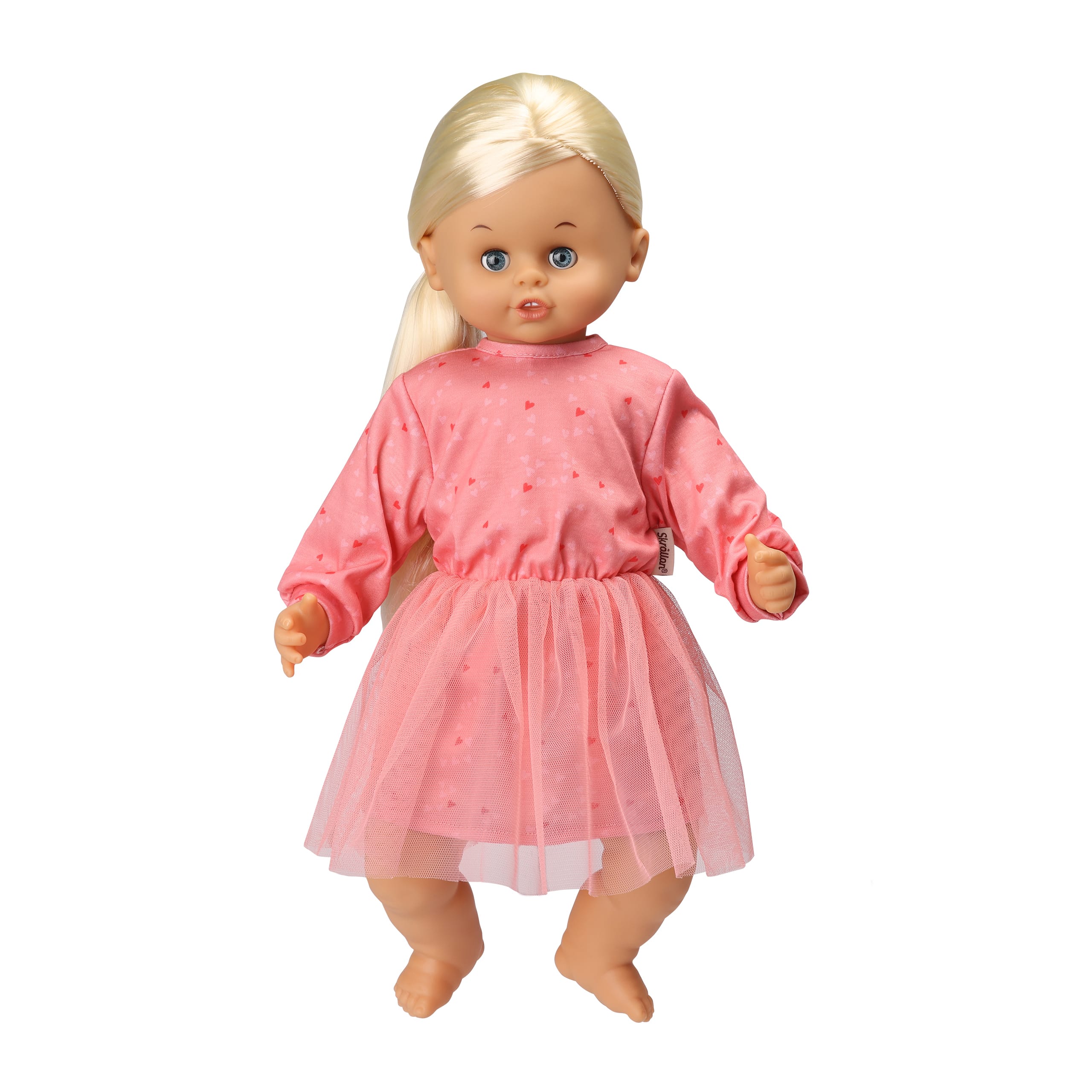 Skrållan taldocka ljust hår 45 cm