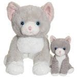 Teddykompaniet Katten Tuva med unge Mjukdjur