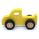 Träbil Pickup Henry - Gul