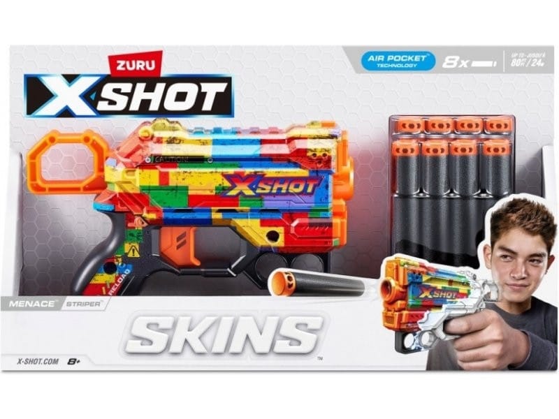 X-shot Skins Menace Blaster Striper
