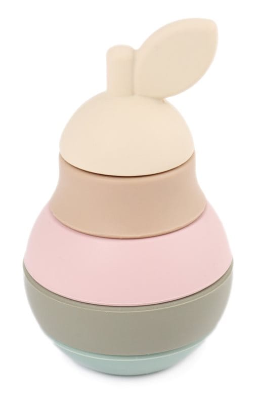 Carlobaby stapelleksak päron i silikon, 5 delar