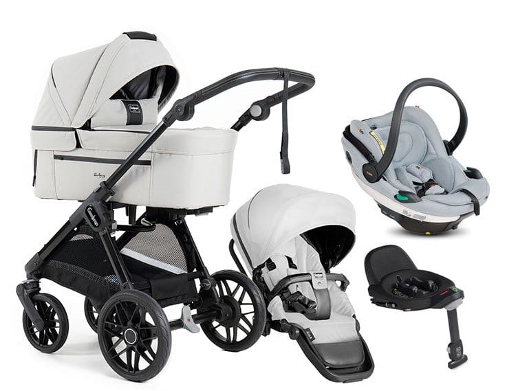 Emmaljunga Sento Pro duovagn Urban Ergo + BeSafe Go Beyond babyskydd + bas