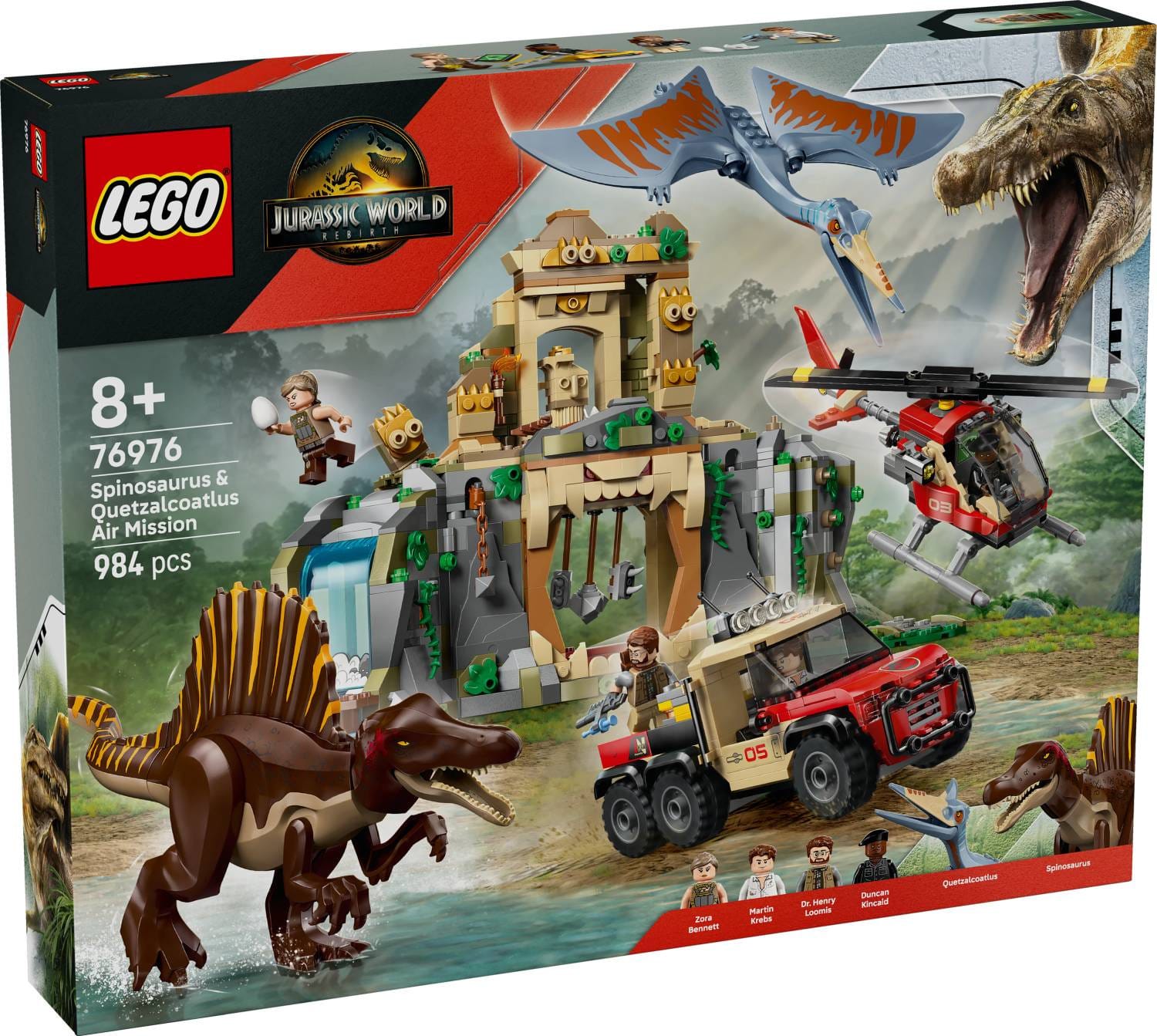 LEGO® Jurassic World Flyguppdrag med spinosaurus och quetzalcoatlus 76976