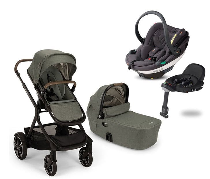 Nuna Demi Next duovagn + BeSafe Go Beyond babyskydd + isofixbas