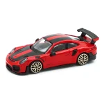 Porsche 911 (997) GT2 RS - Röd / Svart - Bburago - 11 cm