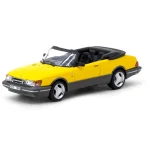 Saab 900 Turbo Convertible - Gul - Tarmac Works - 1:64