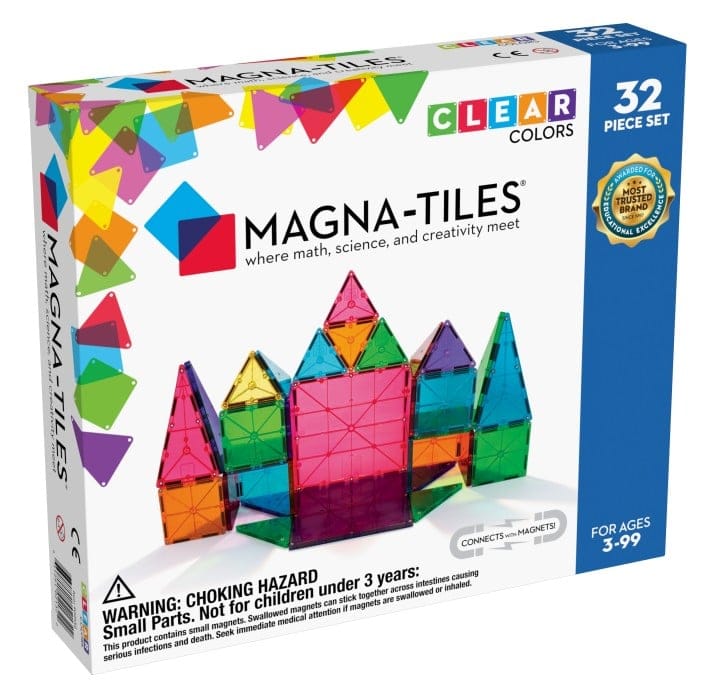Magna-Tiles Clear colors 32-delar