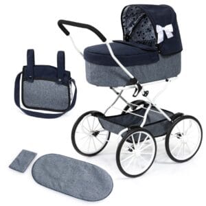 Bayer Design Classic Deluxe dockvagn, blå