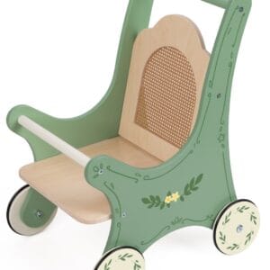 Classic World Vintage dockvagn i trä med retrodesign