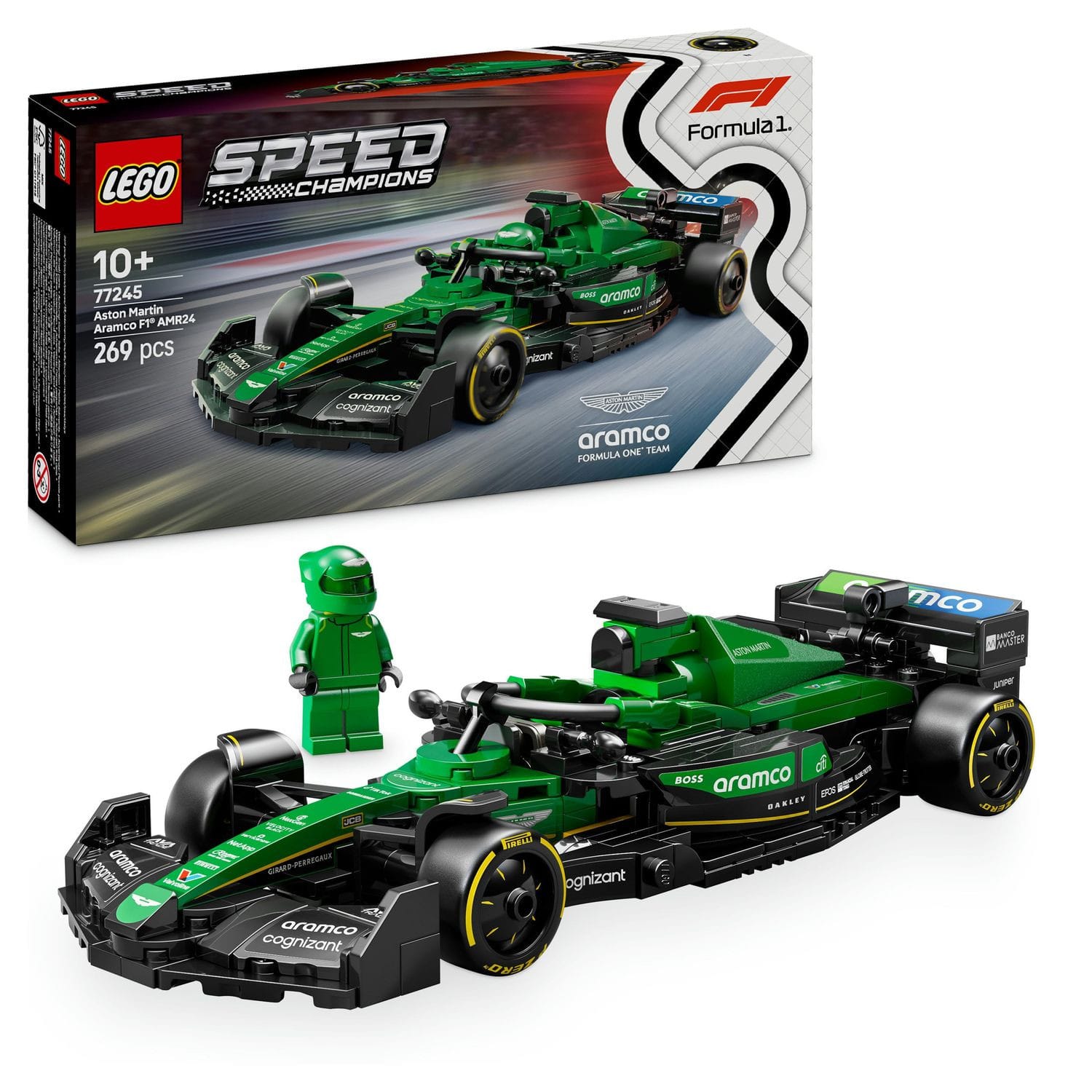 LEGO® Speed Champions Aston Martin Aramco F1® AMR24 racerbil 77245