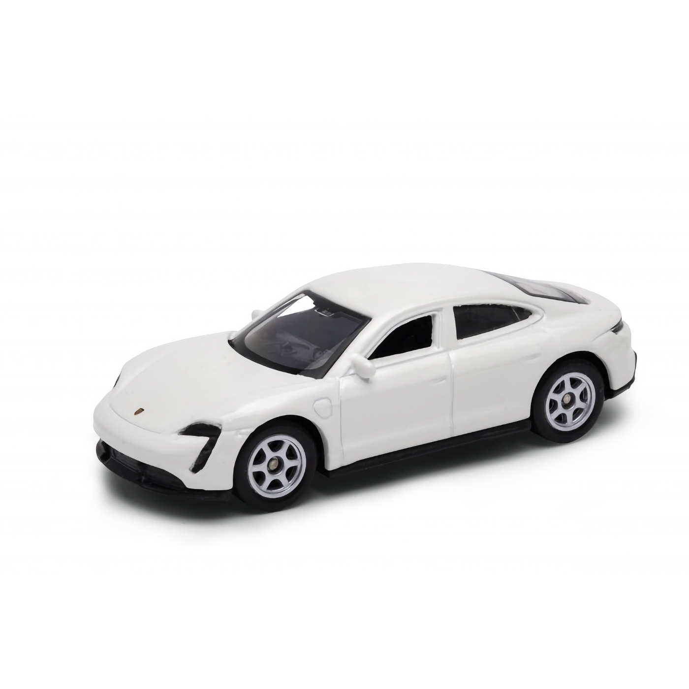 Porsche Turbo Taycan S - Vit - Welly - 7 cm