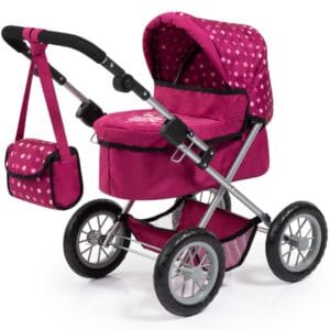 Bayer Design Trendy dockvagn med skötväska cerise