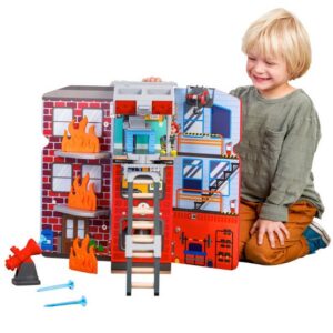 Kidkraft - Dockskåp - 2-in-1 Transforming Fire Truck Play Set