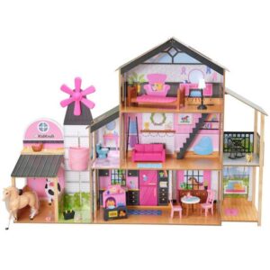 Kidkraft - Dockskåp - Windmill Elevator 2-in-1 Barn & Dollhouse