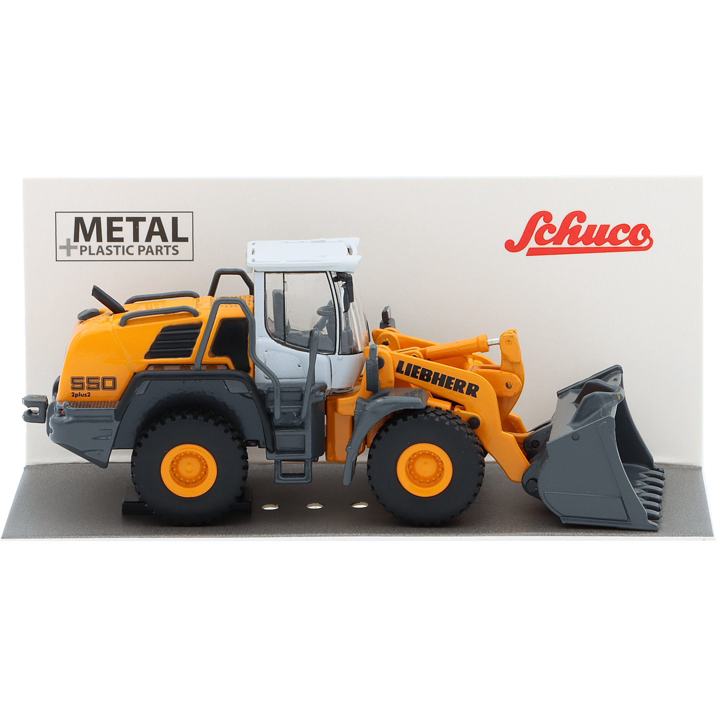 Liebherr Radlader 550 - Hjullastare - Gul/Grå - Schuco - 1:87