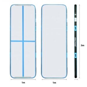 AirTrack | Luftvoltbana | Smidig montering och förvaring | 3x1m | Blå