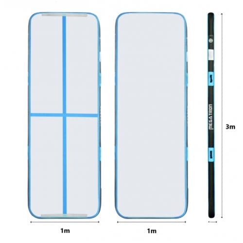 AirTrack | Luftvoltbana | Smidig montering och förvaring | 3x1m | Blå