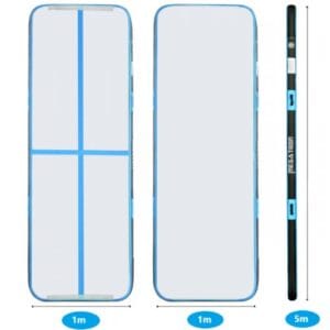 AirTrack | Luftvoltbana | Smidig montering och förvaring | 5x1 m | Blå