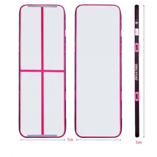 AirTrack | Luftvoltbana | Smidig montering och förvaring | 5x1 m | Rosa