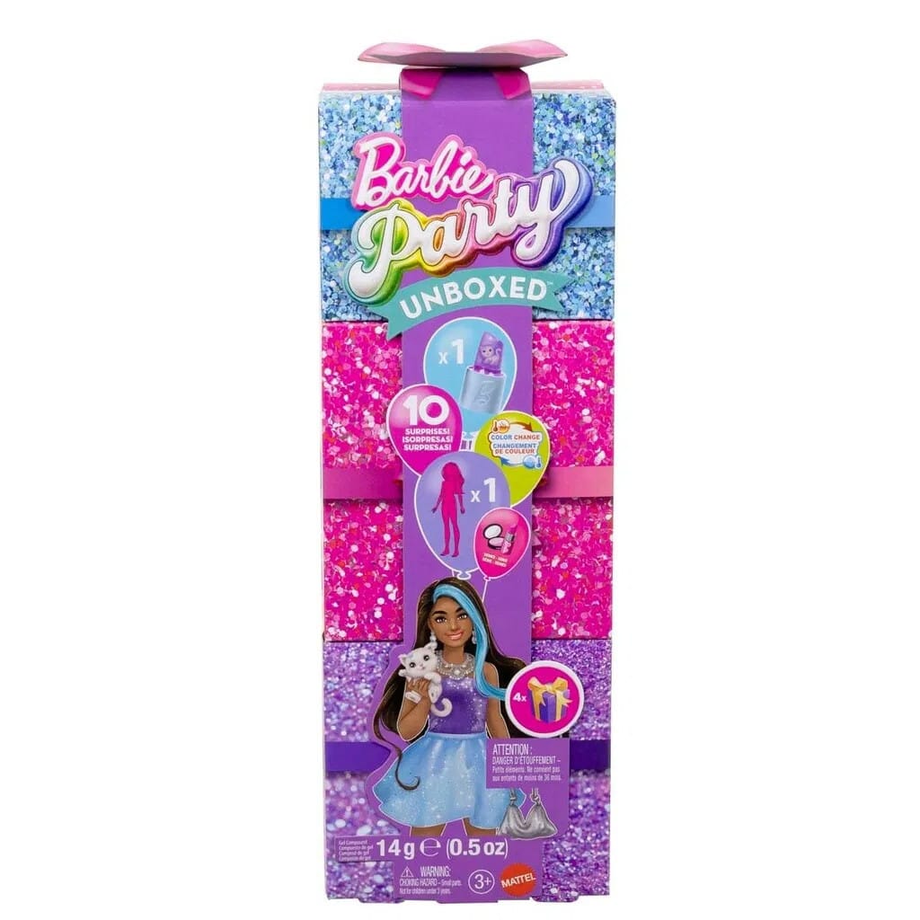 Barbie Party Unboxed Purple Petite - Barbie - Leksaksaffären