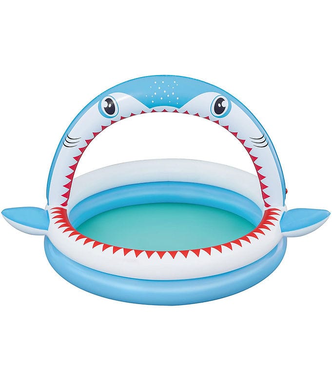 Bestway Barnpool m. Sprinkler - 163 x 127 cm - Sharktastic