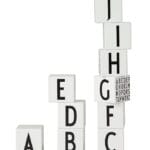 Design Letters Träklossar - A-Z - Vit m. Alfabet