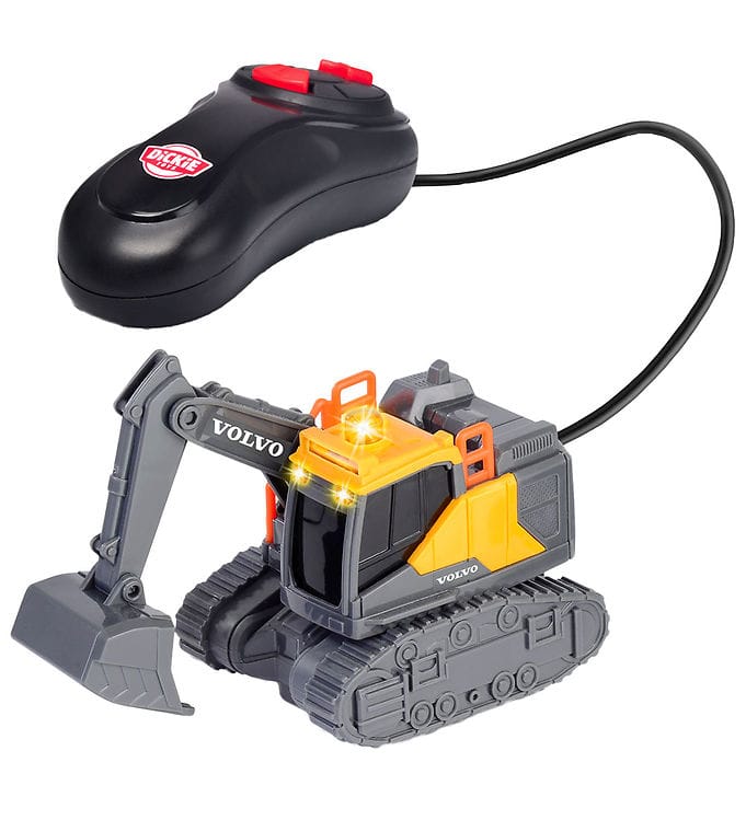 Dickie Toys Arbetsbil - Mini Grävmaskin Ljus/Trådbunden fjärrkon