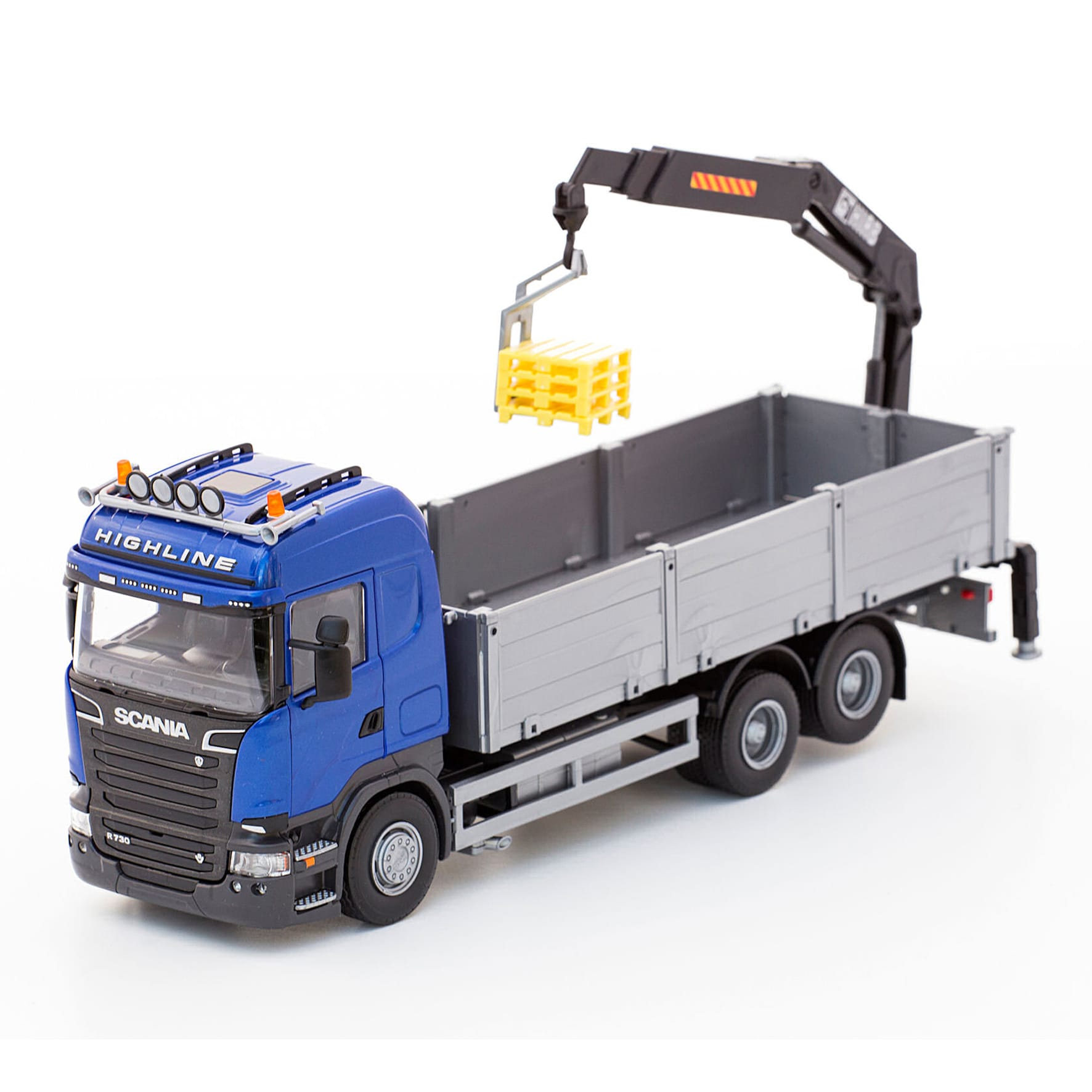 Emek leksaksbil lastbil scania blå 1:25