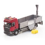Emek leksaksbil lastbil scania röd 1:25