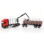 Emek leksaksbil timmerbil scania röd 1:25