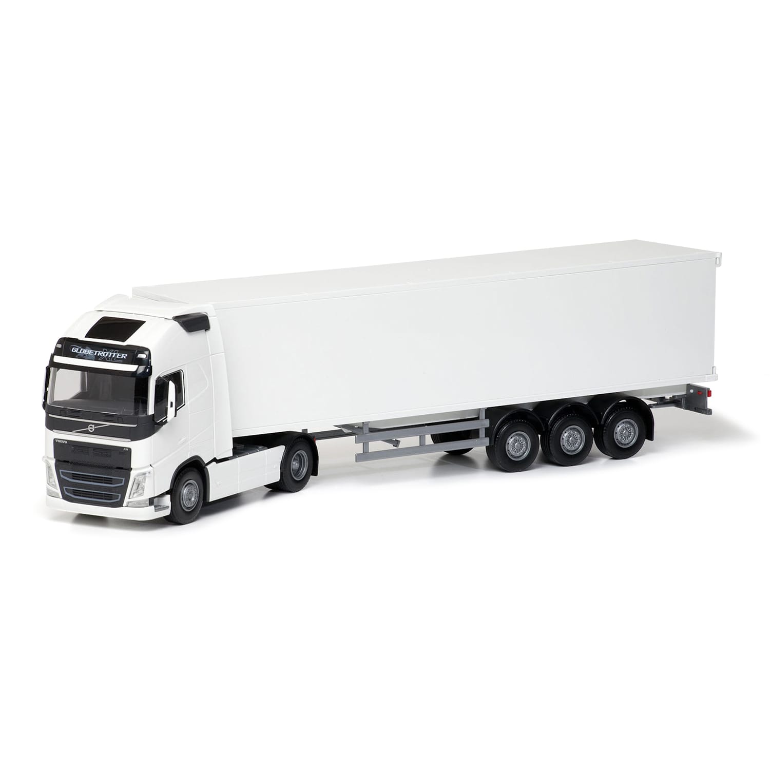 Emek leksaksbil transportbil volvo fh vit 1:25