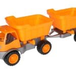 Lastbil med släp 55,5 cm - Grå/Orange