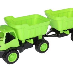 Lastbil med släp 55,5 cm - Grön/svart