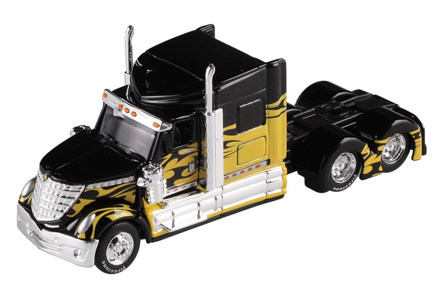 Lastbil utan släp 1:64 - Eldflammor Gul/Svart