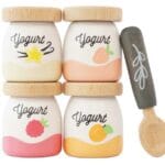 Le Toy Van Yogurtburkar i trä 4 st