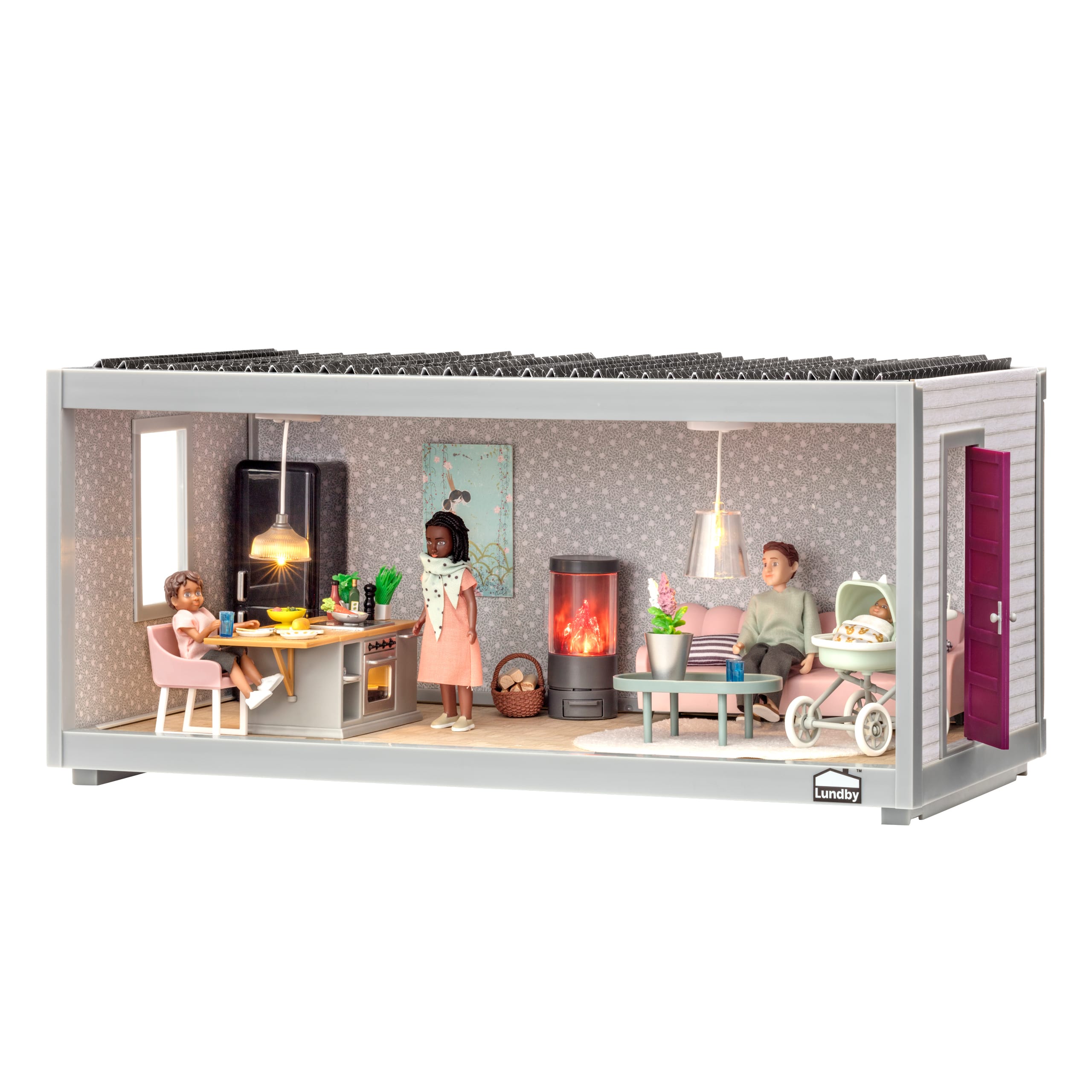 Lundby dockhus 1 rum 44 cm