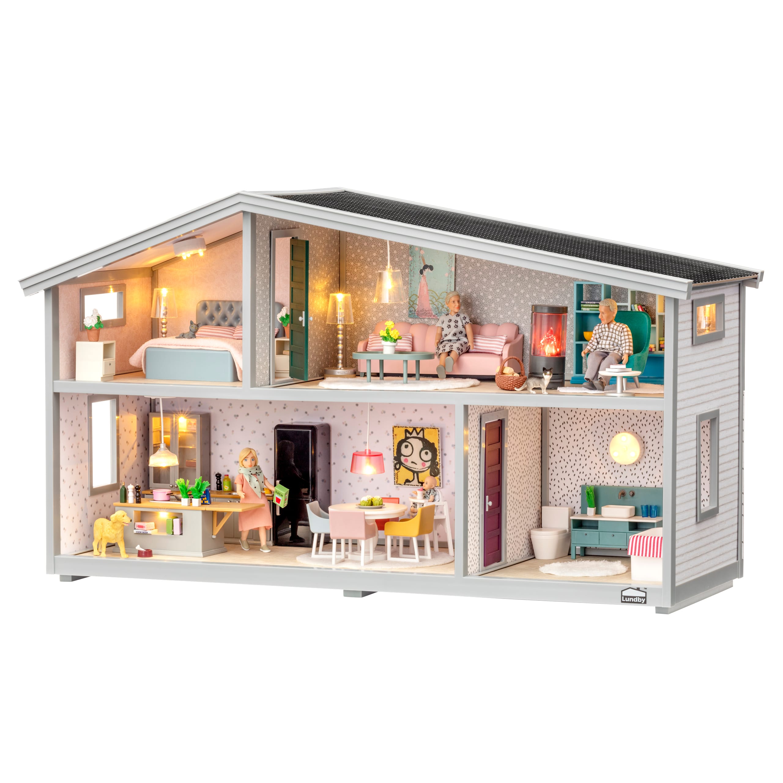 Lundby dockhus 4 rum