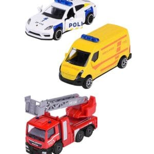 Majorette Leksaker - 3 Delar - Räddningsfordon