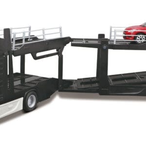 Mercedes-Benz Transport-lastbil med bil - Vit