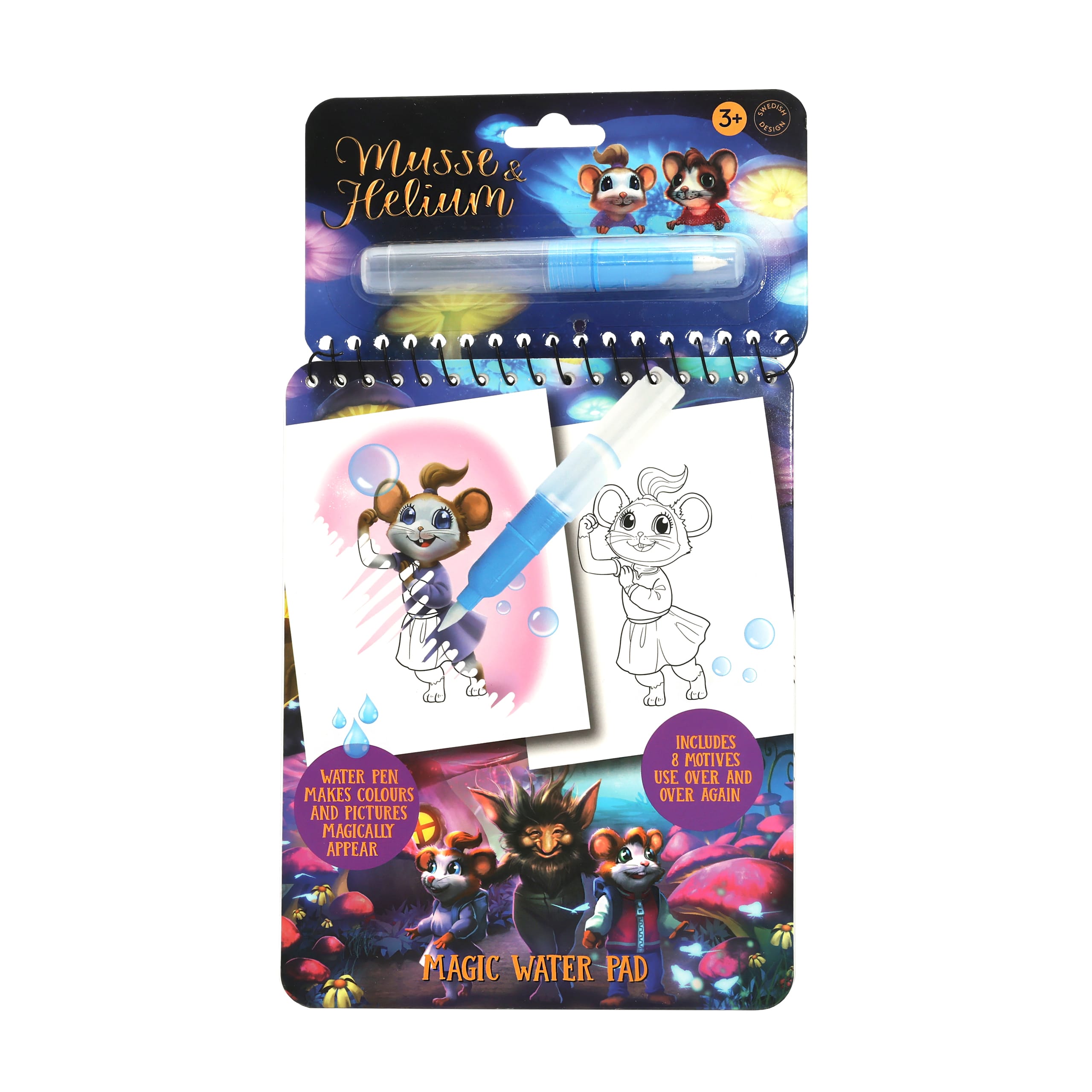 Musse & helium magisk målarbok