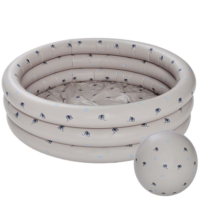 OYOY Barnpool m. Badboll - 120x26 cm - Clay/Elephant